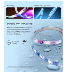 LED Light Strip, 50 Color Zones RGBIC, 16.4ft Wi-Fi LED Strip Works w/ Alexa, Google Home & SmartThings, High Brightness, 16M Colors, PU Coating, Trimmable, 2 Yr Warranty (KL420L5)